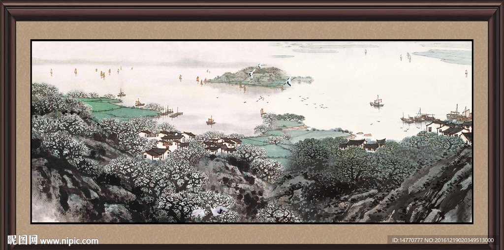 巨幅山水画