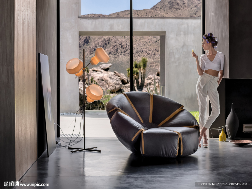 休闲沙发椅花朵沙发