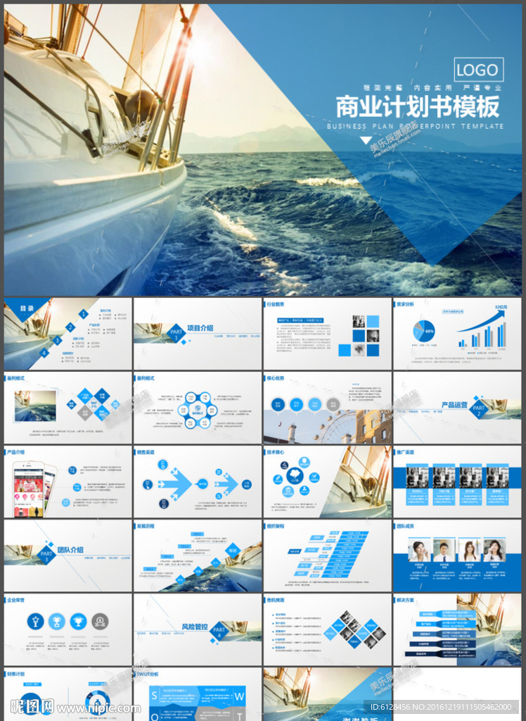 业务年终总结商业PPT通用模板