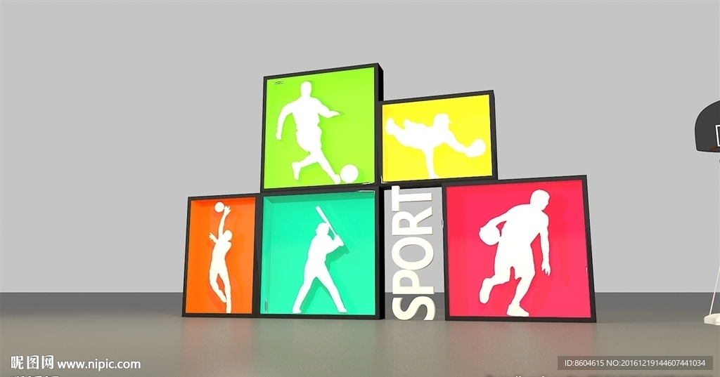 时尚运动风堆头小景