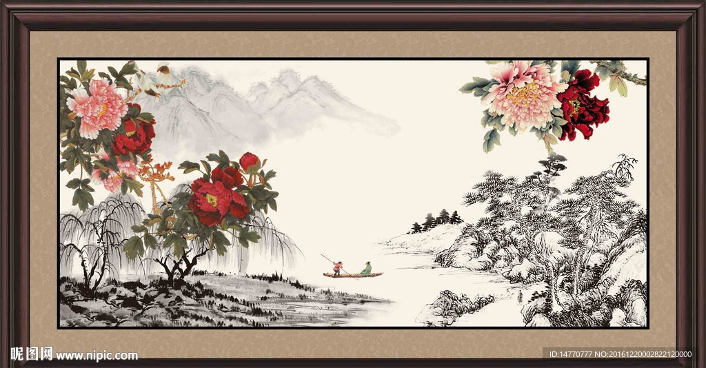 国画牡丹