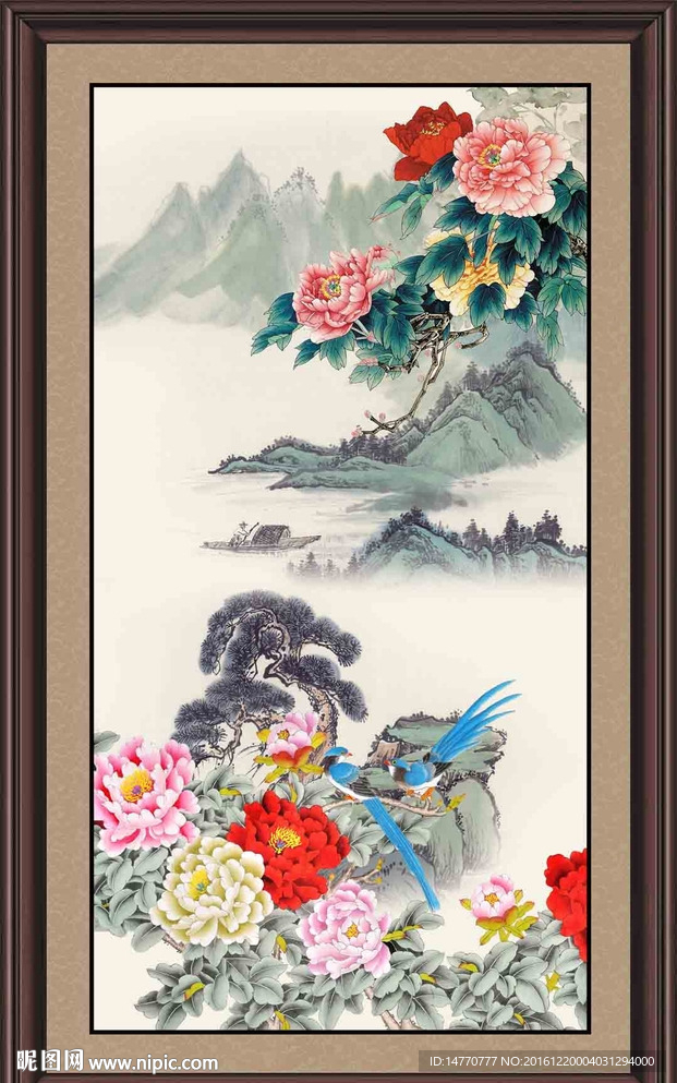 国画牡丹