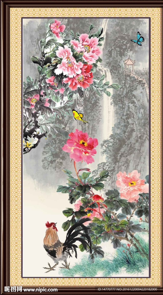 国画牡丹