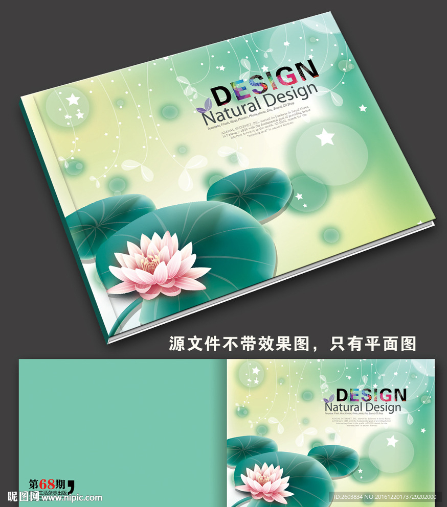 唯美荷花画册封面