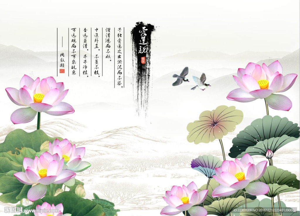 爱莲说荷花