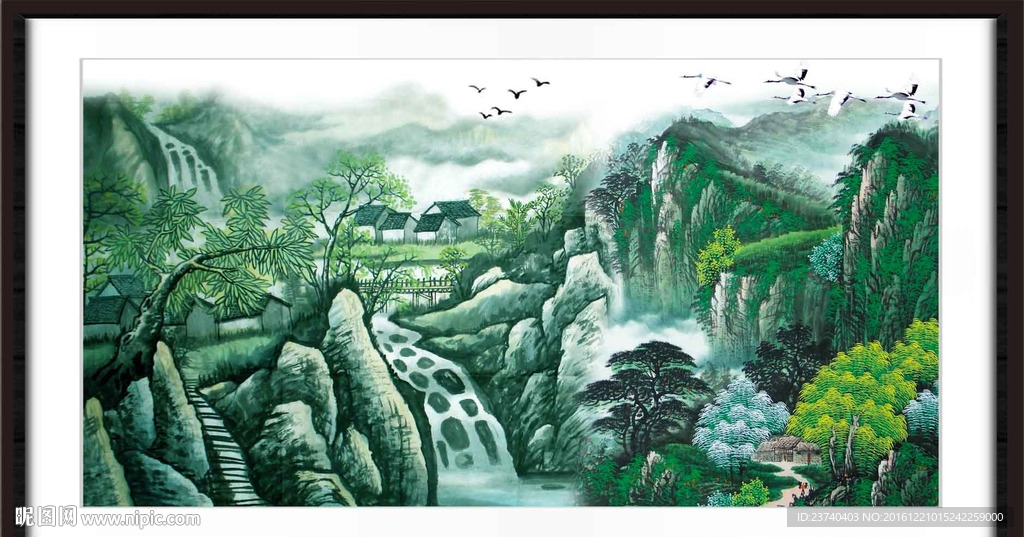 山水国画