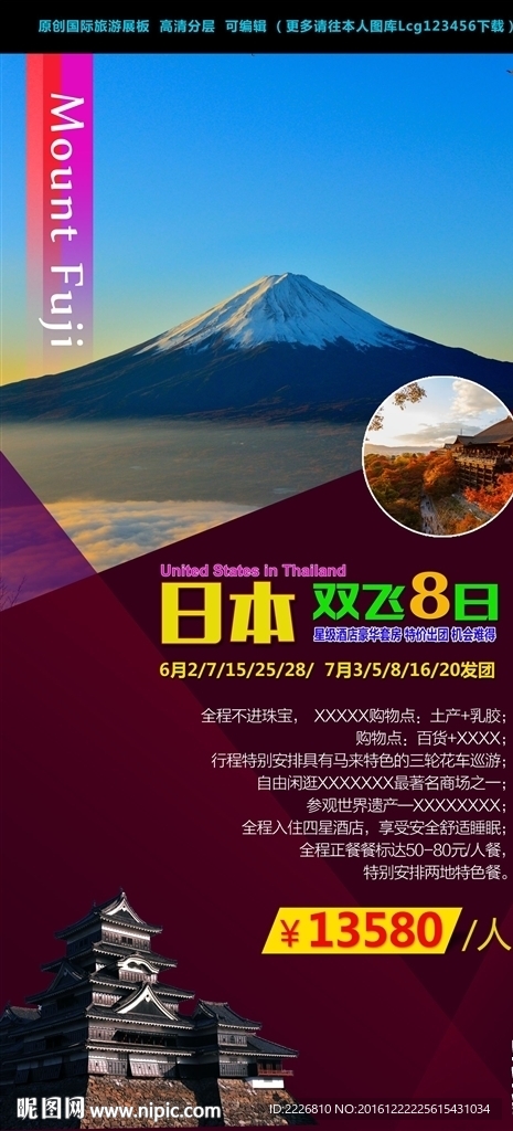 国外旅游展板