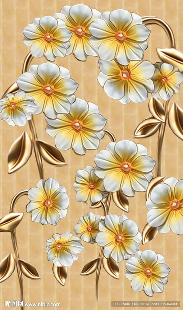 浮雕花朵