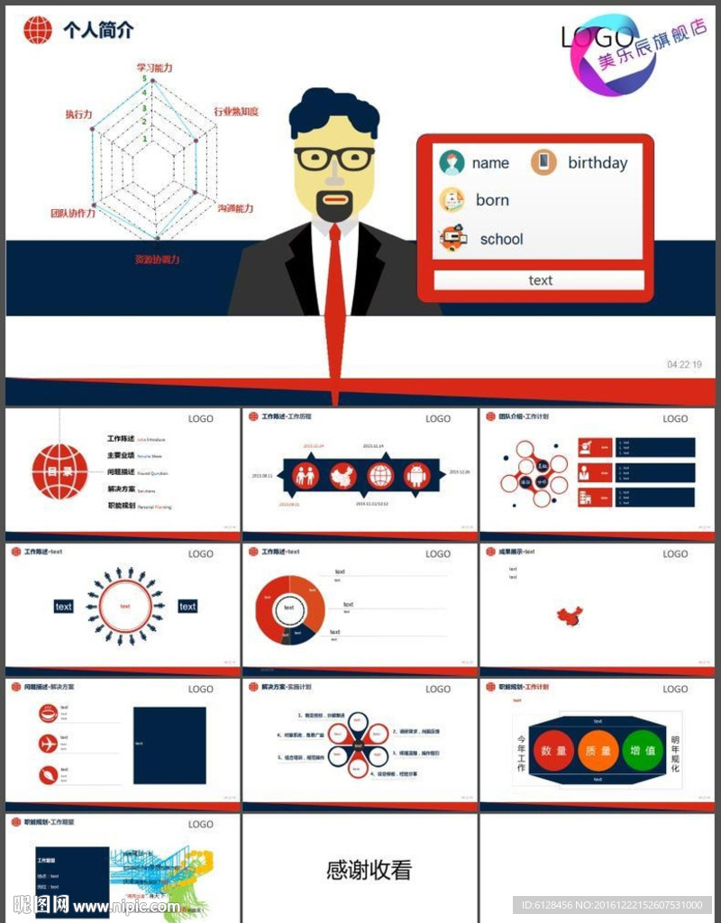 个人简历ppt 简历PPT 述