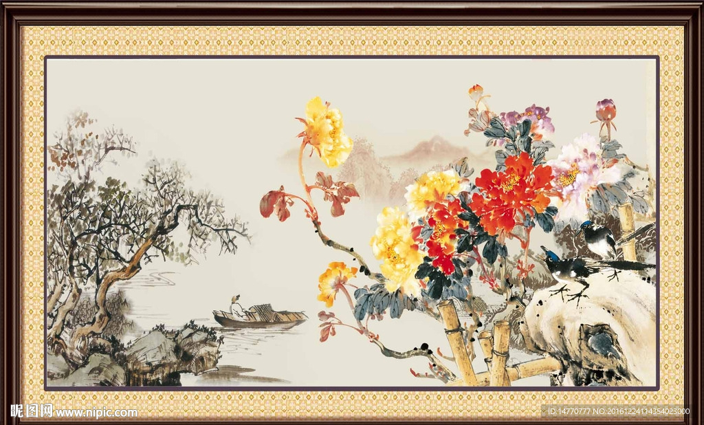 国画牡丹
