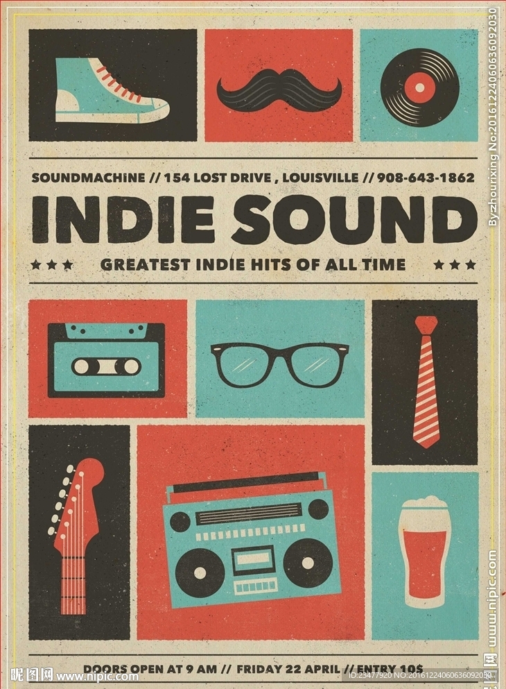 复古音乐海报