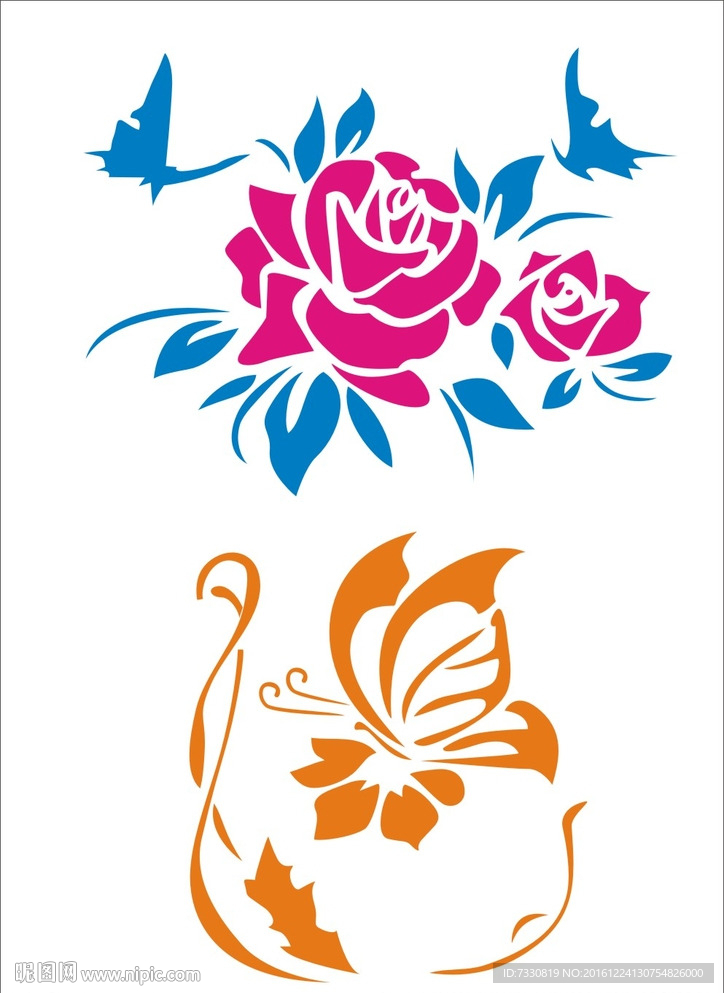 对角花