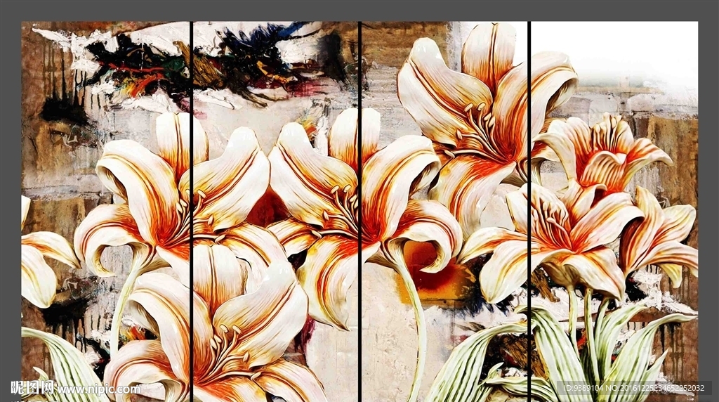 花卉油画