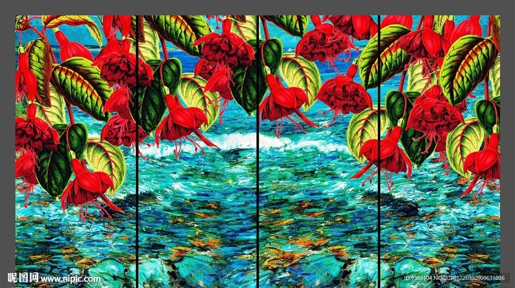 花卉油画