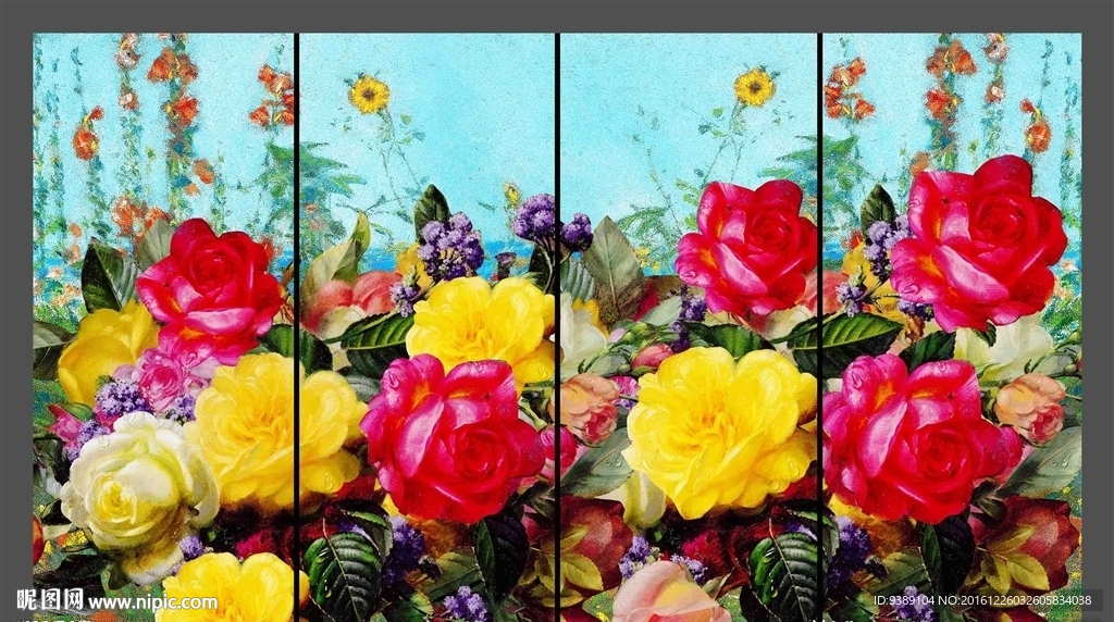 花卉油画