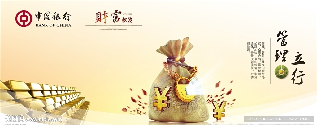 中国银行企业文化海报