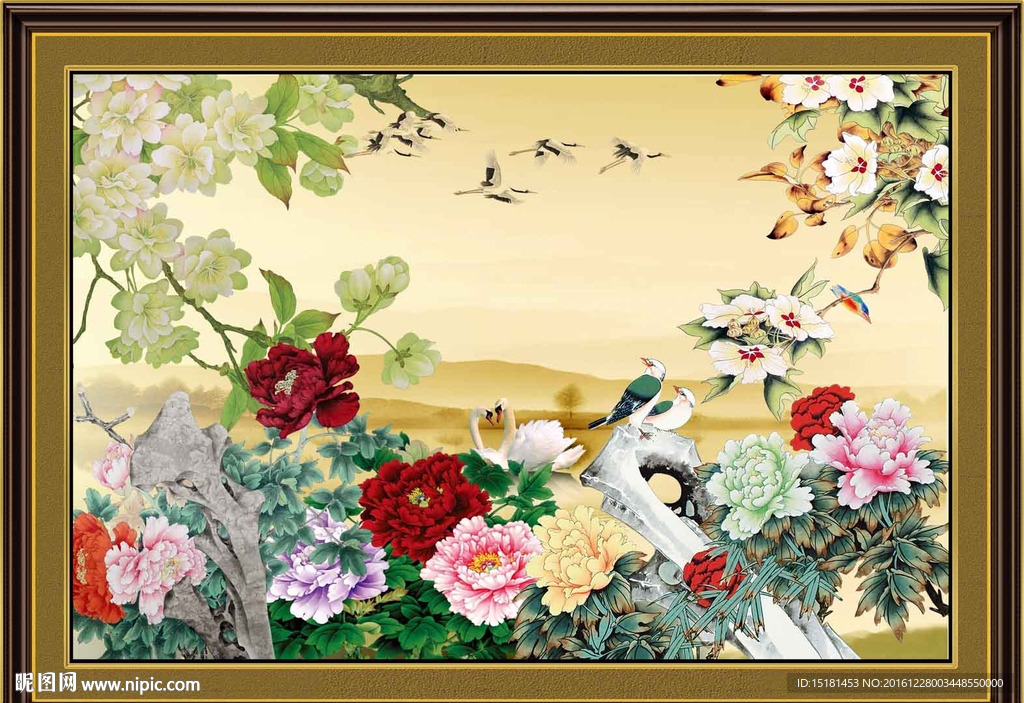 花鸟富贵图
