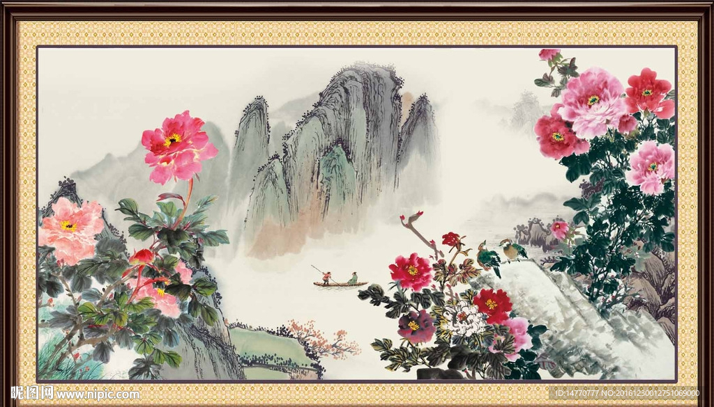 国画牡丹