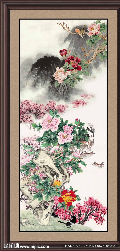 国画牡丹