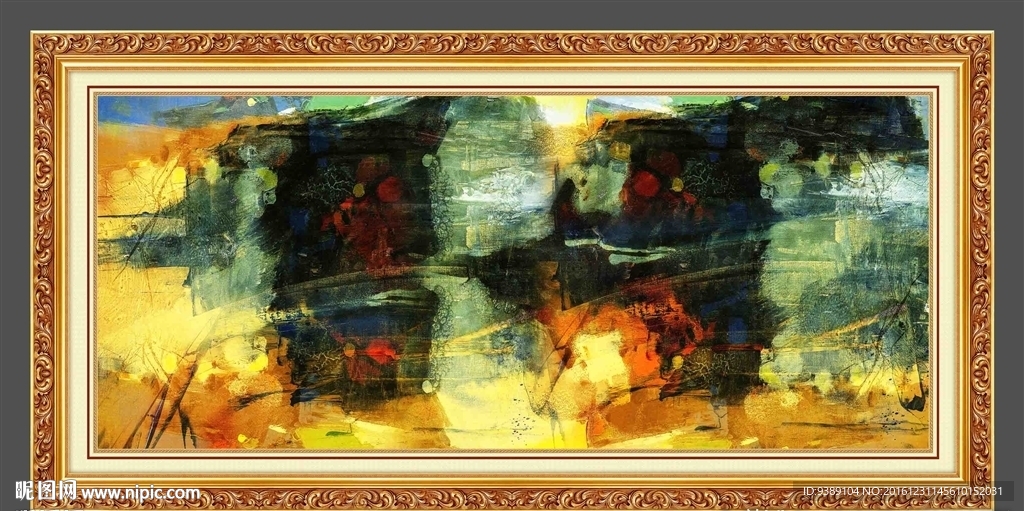 抽象油画