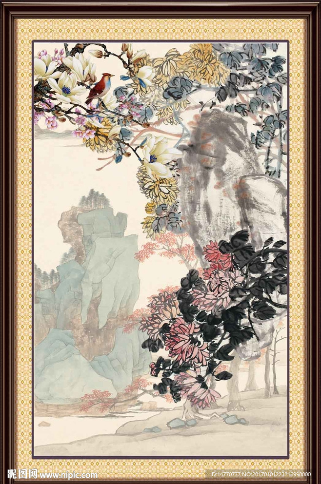 国画牡丹