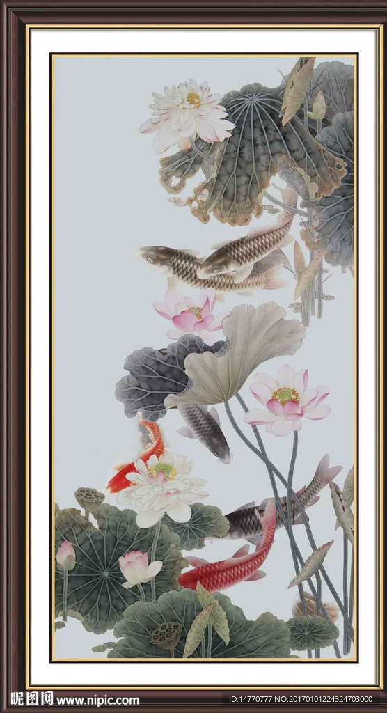 水墨荷花