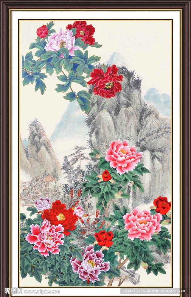 国画牡丹
