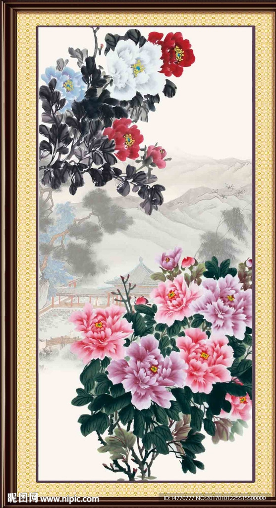 国画牡丹