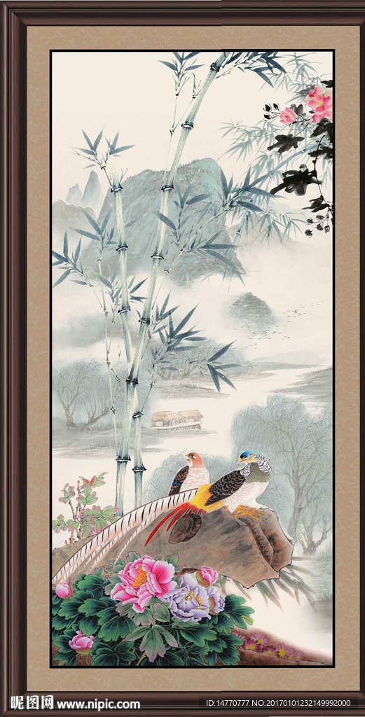 国画竹子