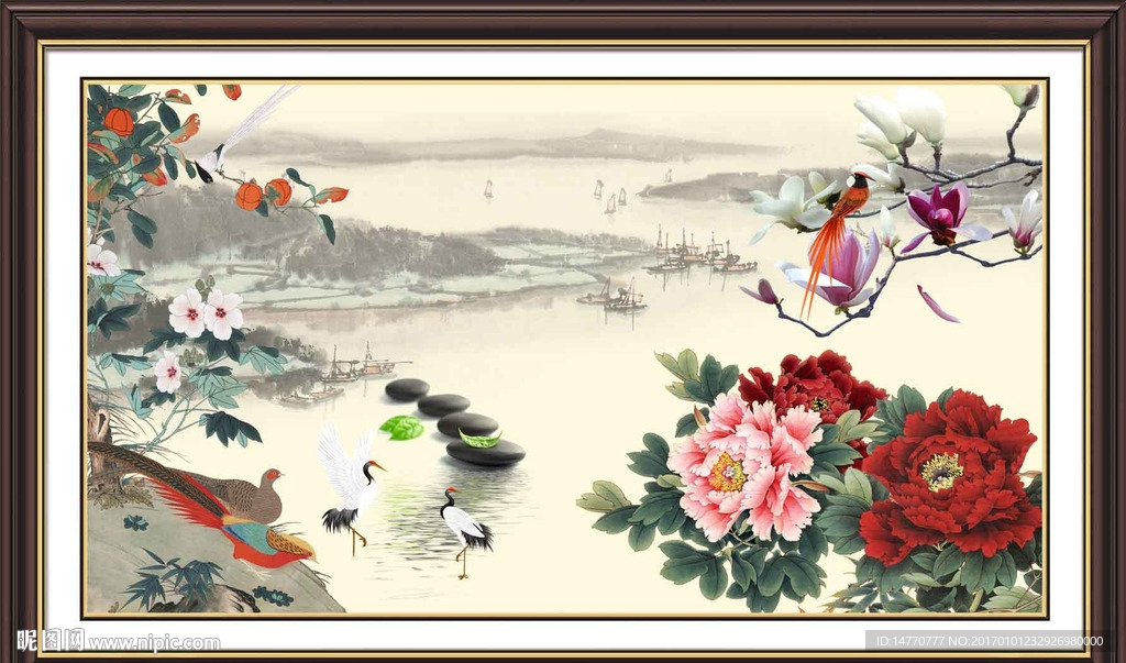 国画牡丹