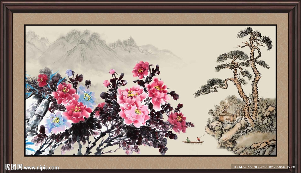国画牡丹