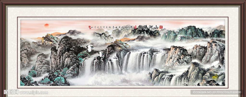 巨幅山水画