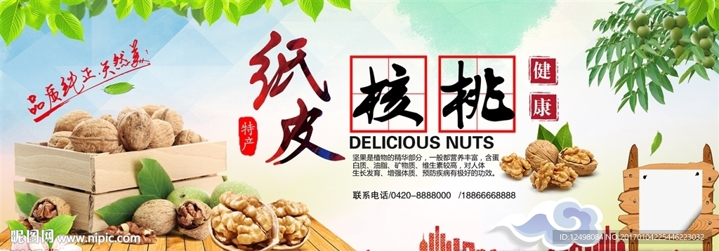 纸皮核桃