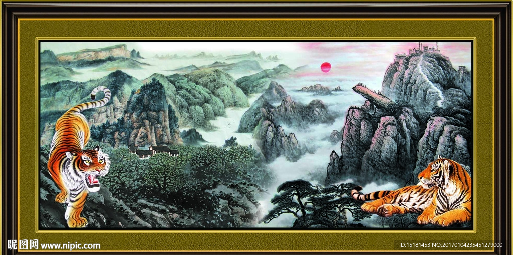 国画老虎图