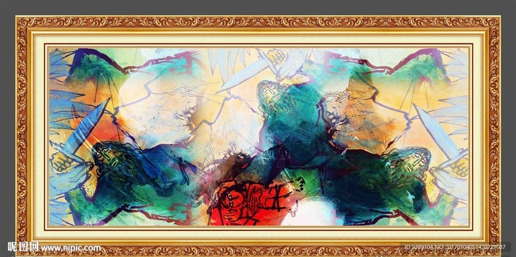 抽象油画