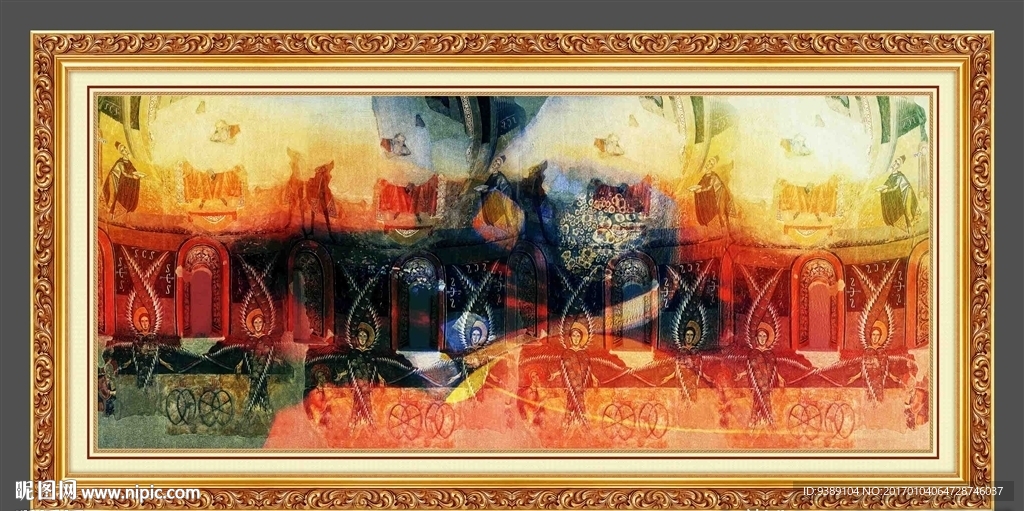 抽象油画