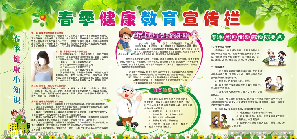 春季健康教育宣传栏