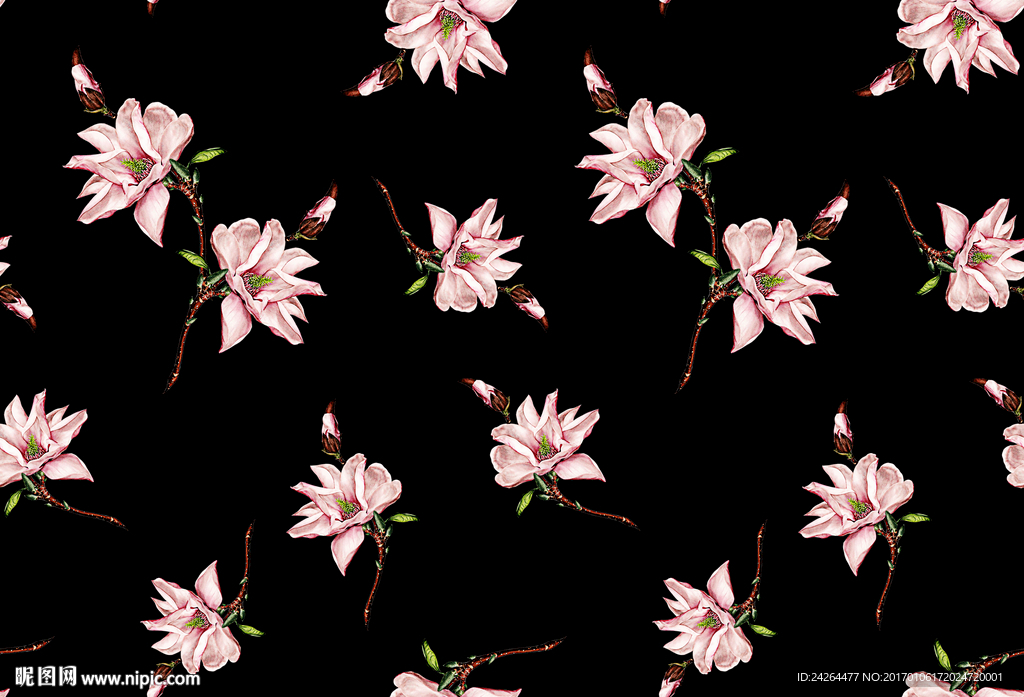 数码面料服装花卉