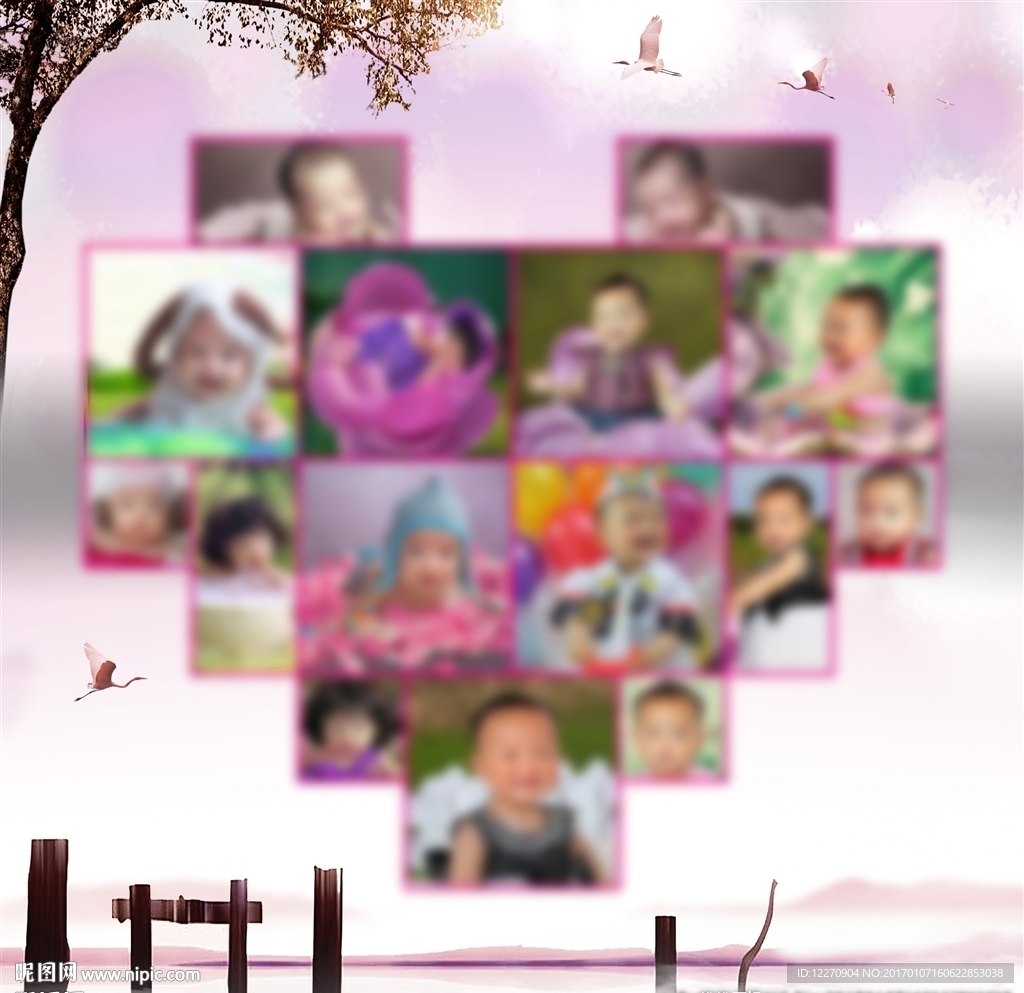 宝宝精美相册封皮模版