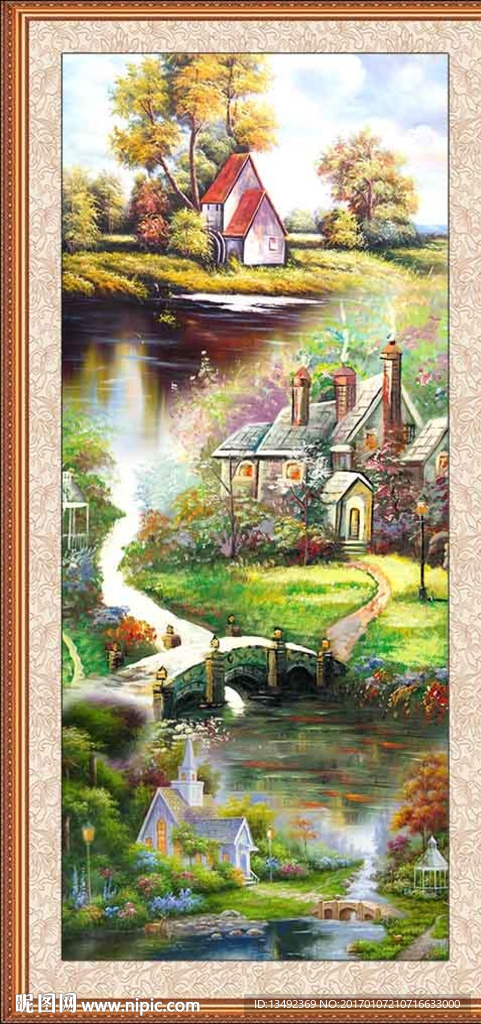 风景 油画