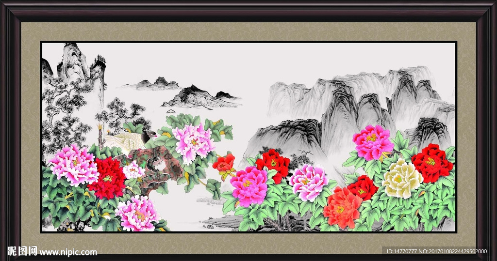 国画牡丹