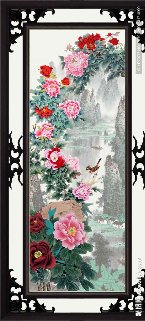 国画牡丹