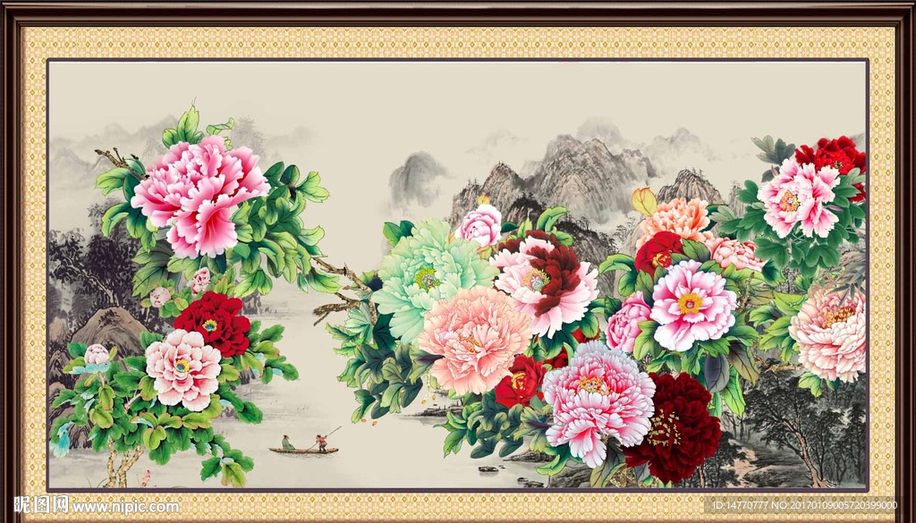 国画牡丹