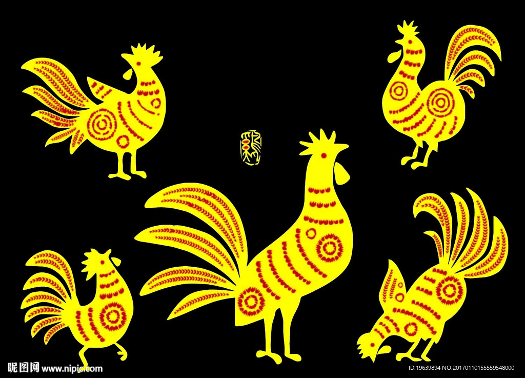 金黄公鸡
