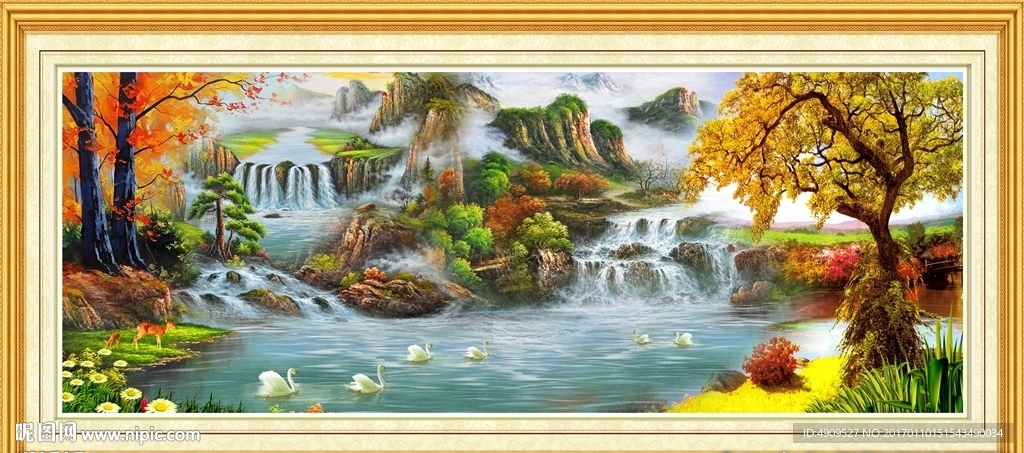 国画山水画