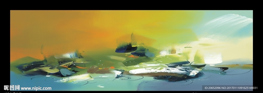 抽象油画