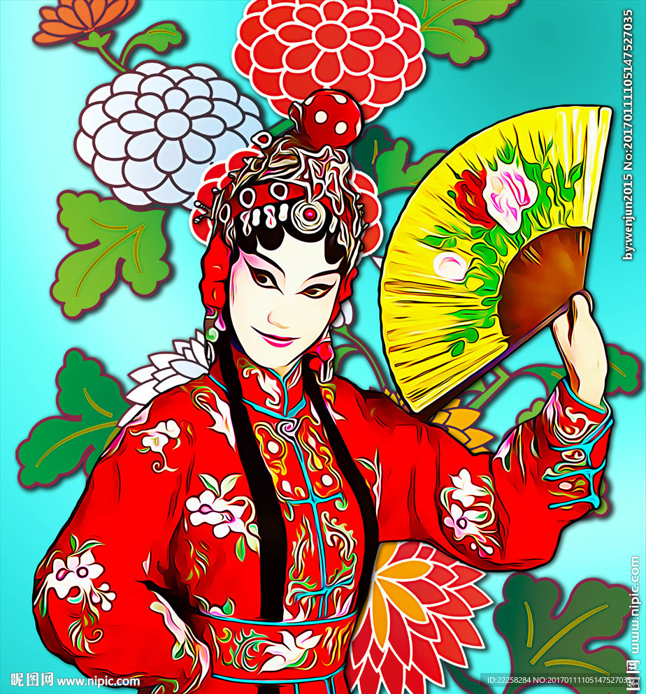 京剧人物插画