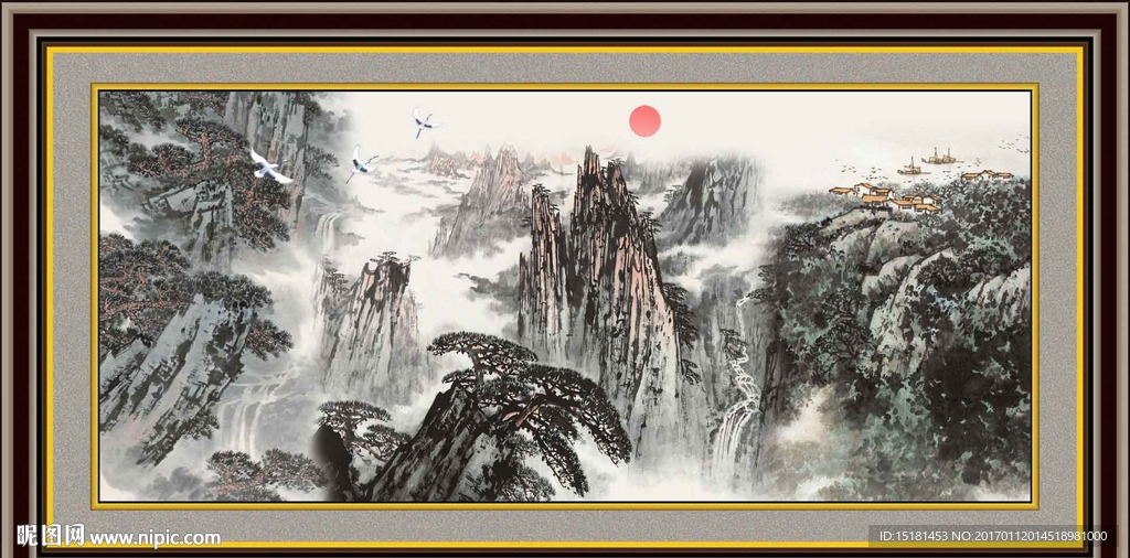 巨幅山水画