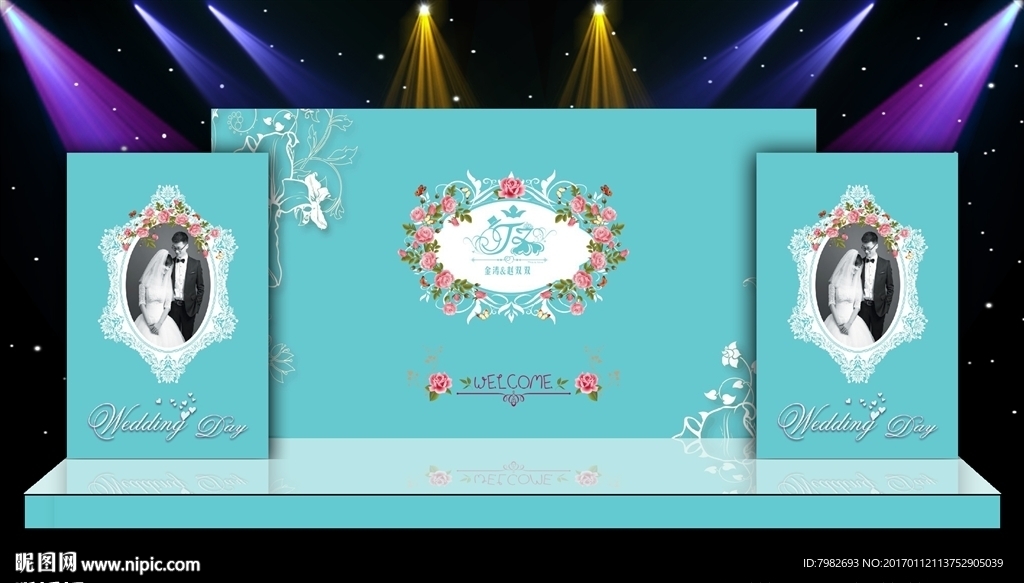 舞台结婚背景 婚庆背景