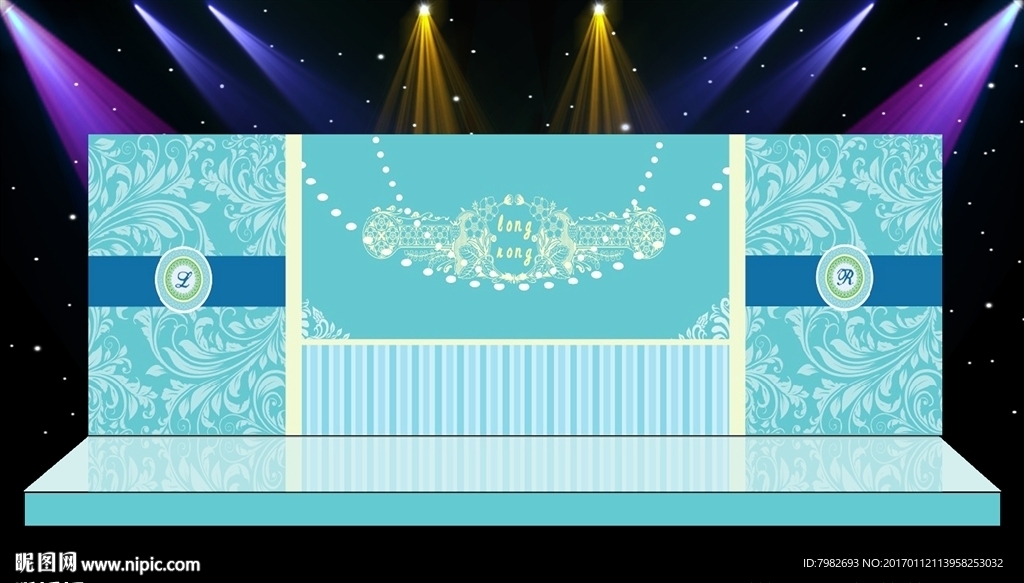 舞台婚庆背景 求婚 结婚